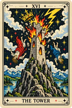 タロットカード「塔」