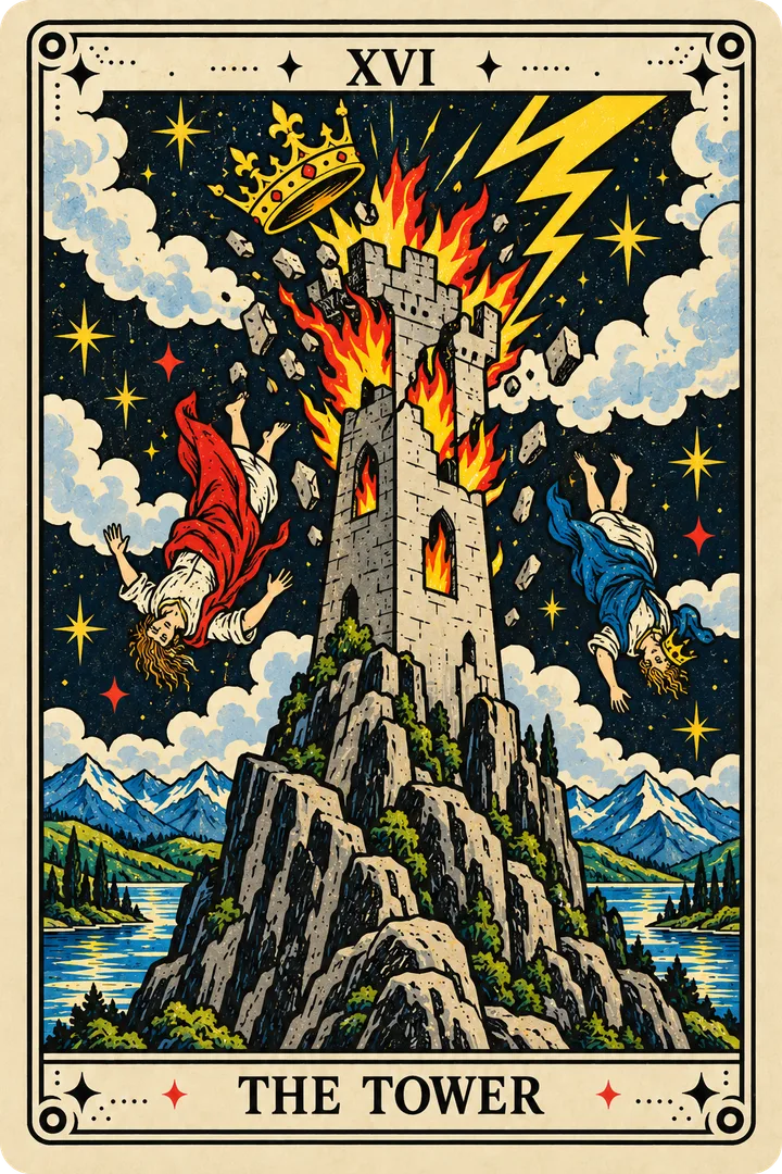 タロットカード「塔」